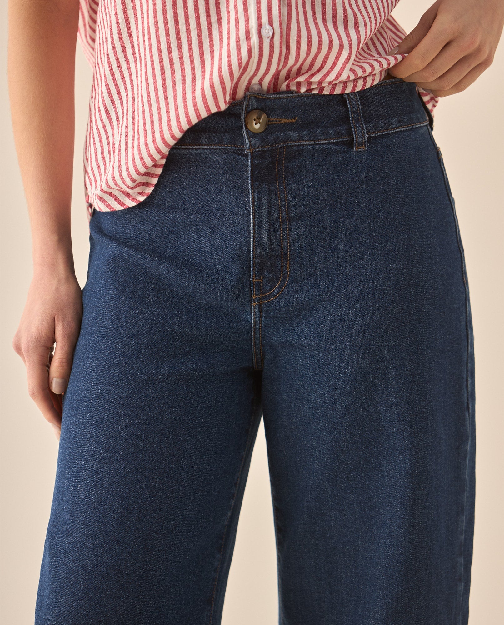 Jean Wide Leg cropped para mujer - Azul 34_673G002_AZU193924_4