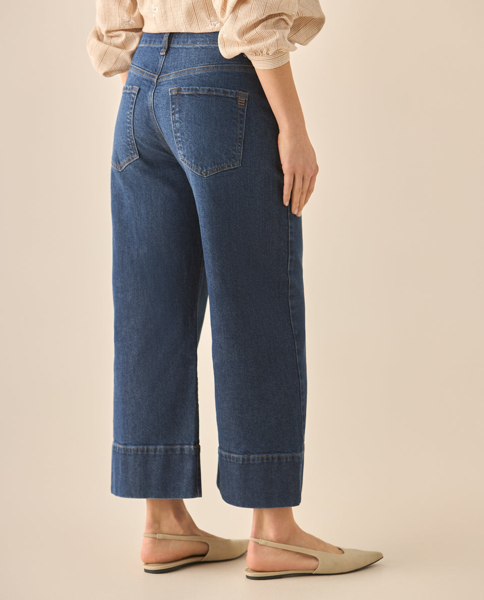 Jean de largo cropped tono medio para mujer - Azul 34_673G007_AZU174027_5