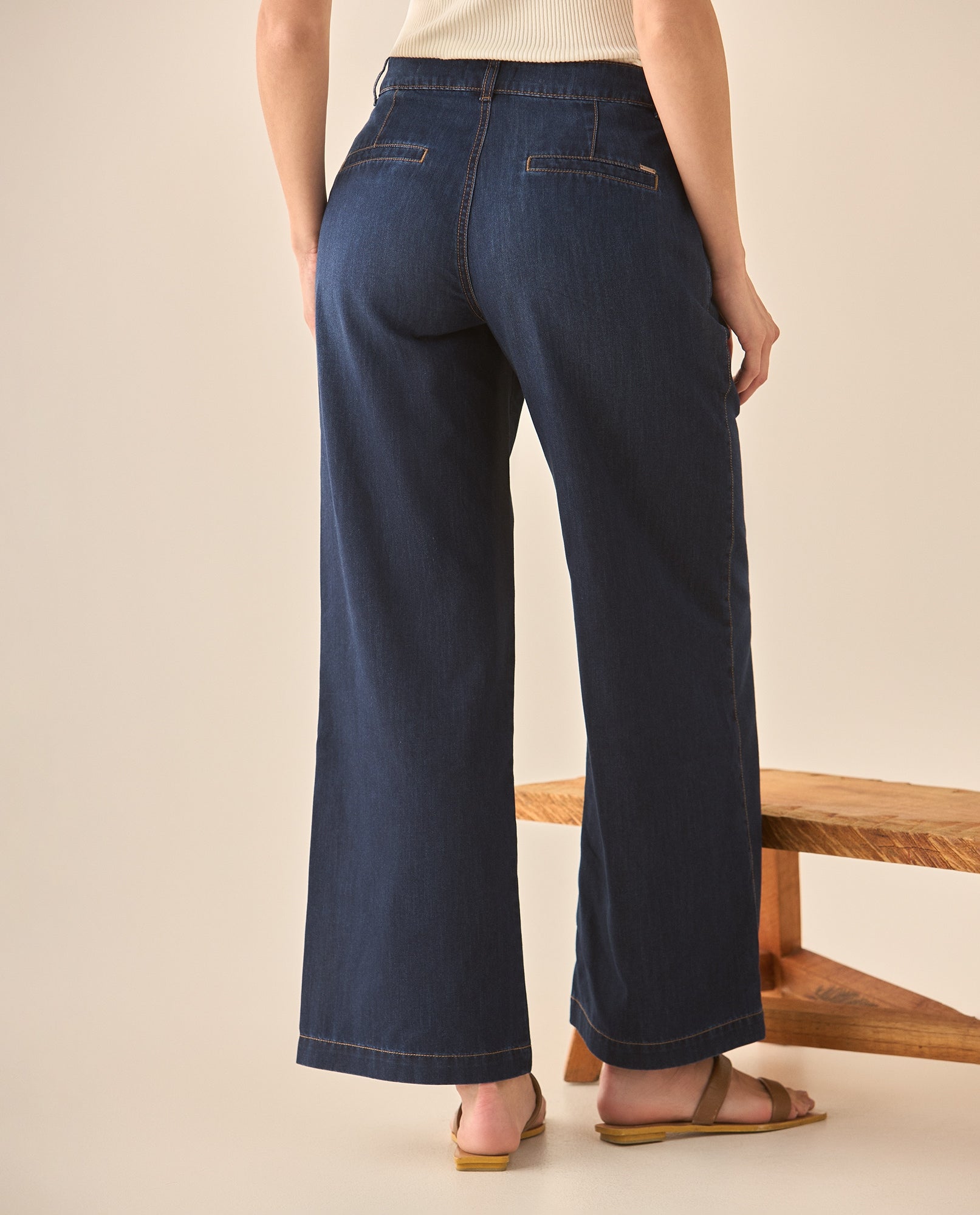 Jean Wide Leg tono oscuro para mujer   - Azul 34_673G009_AZU174027_5