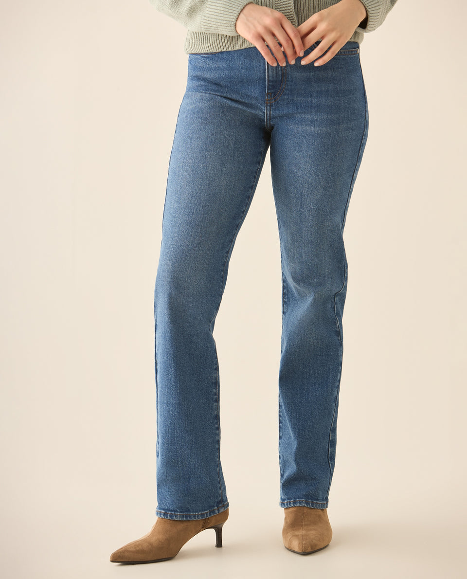 Jean straight fit tono medio para mujer - Azul 34_673G011_AZU174027_3