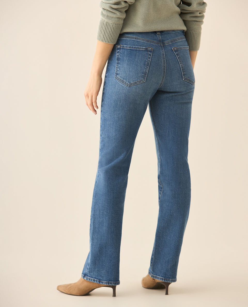 Jean straight fit tono medio para mujer - Azul 34_673G011_AZU174027_6