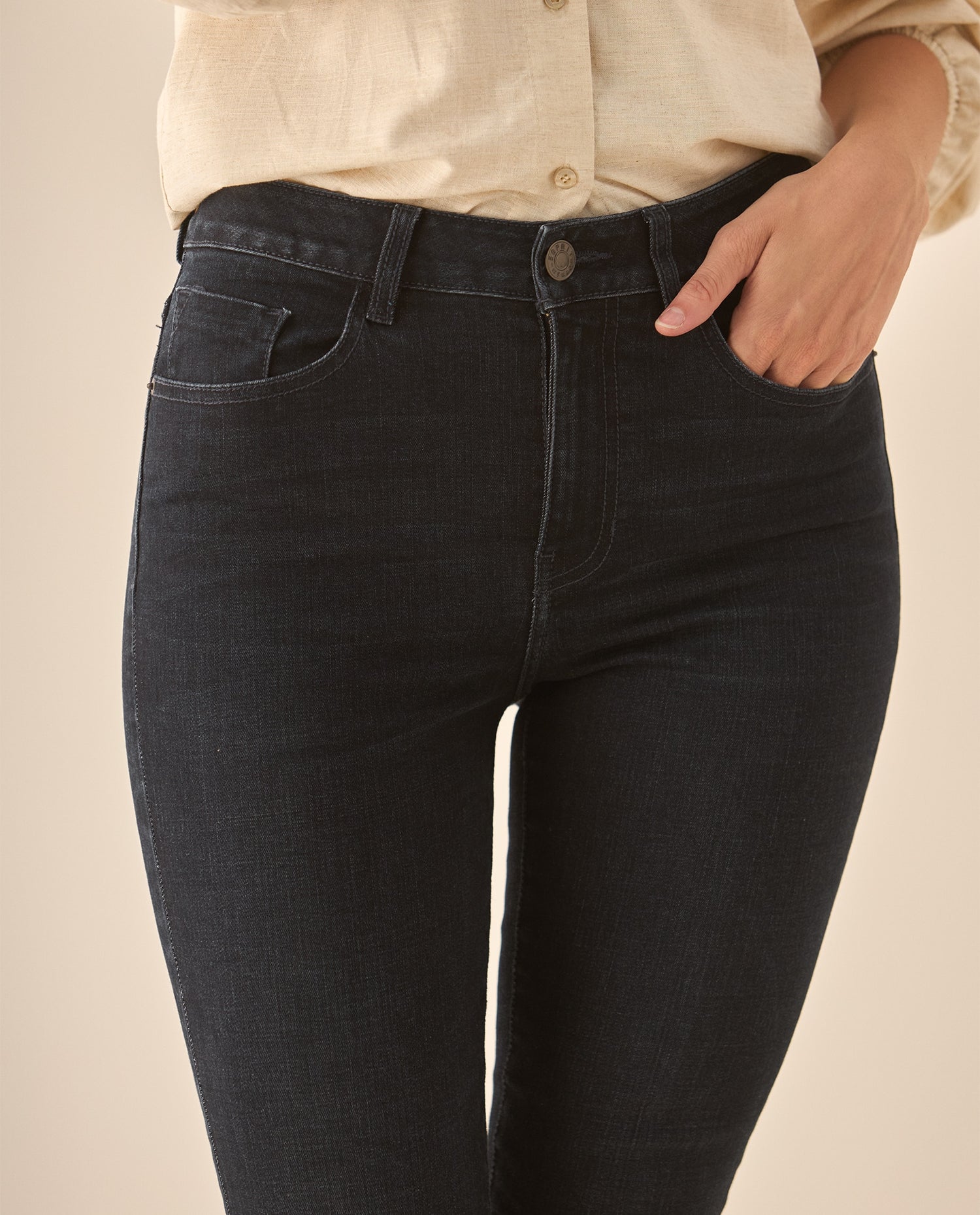 Jean Skinny tono oscuro para mujer  - Azul