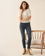 Jean skinny fit tono medio para mujer - Azul