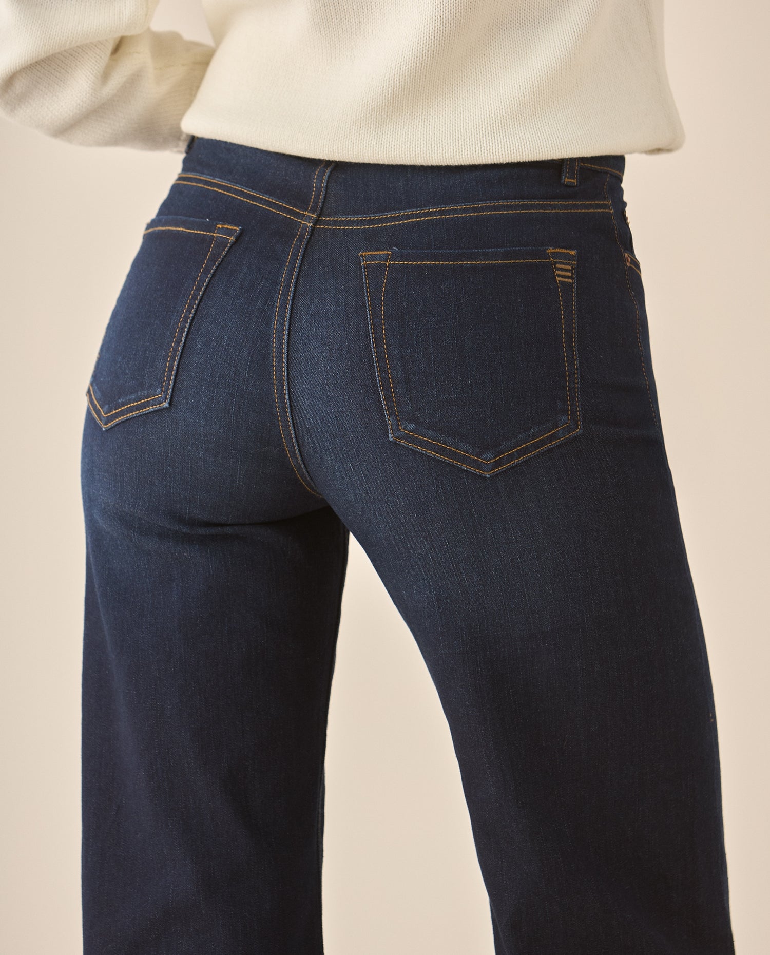 Jean Wide Leg tono medio para mujer - Azul