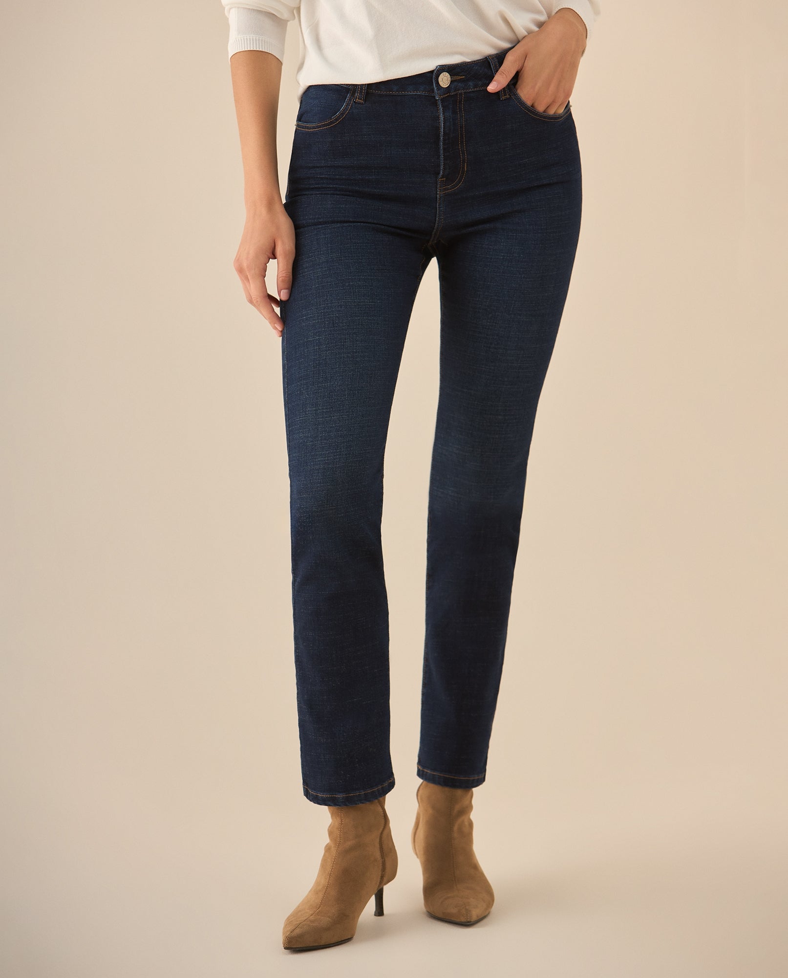 Jean Skinny tono oscuro para mujer  - Azul 34_673G031_AZU193933_3