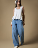 Jean Wide Leg Azul Tradicional - Azul