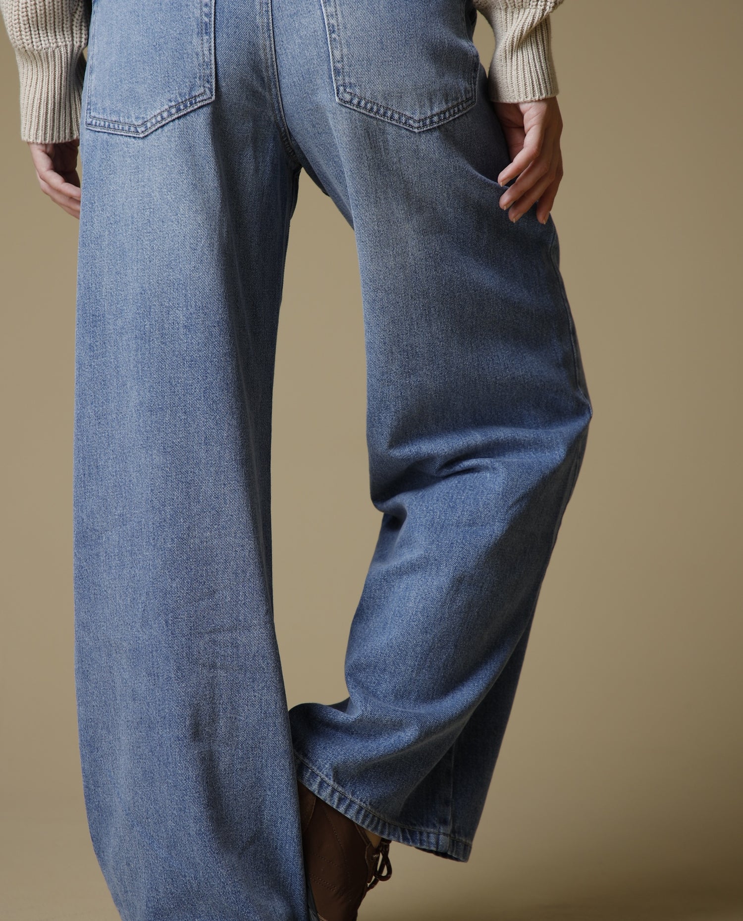 Jean Wide Leg Esprit - Azul