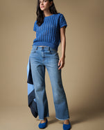 Jean Bootcut Tiro Alto Stone - Azul 34_673H019_AZU174027_0