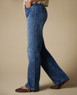Jeans Straigth Azul Medio - Azul