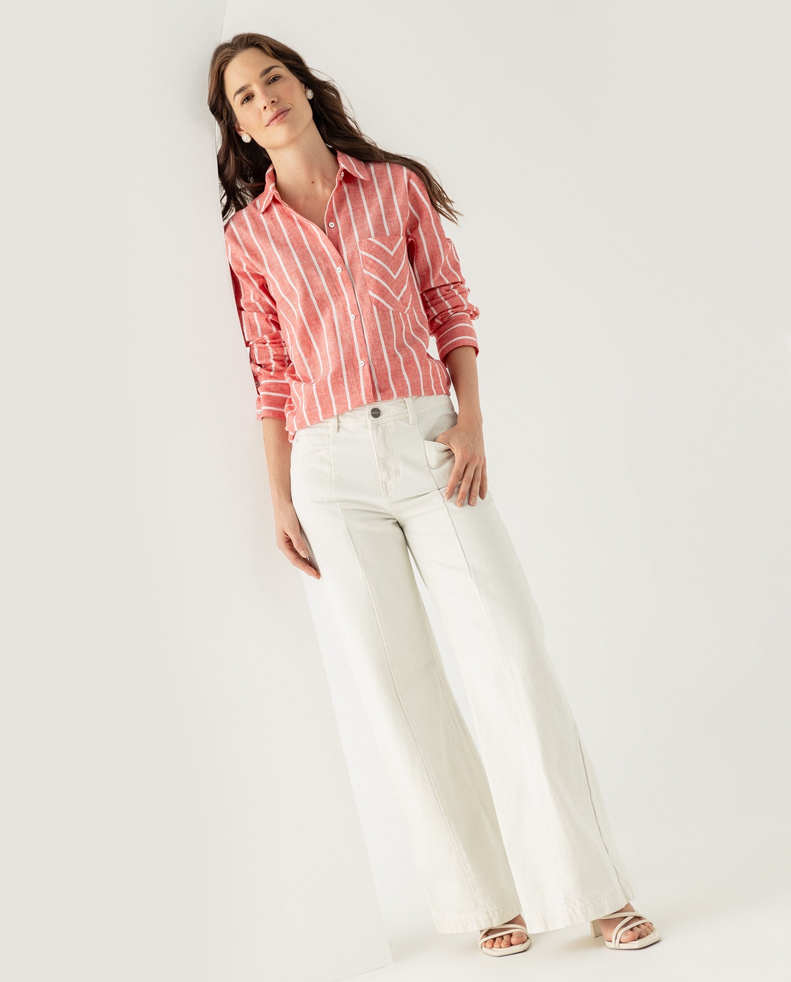 Jean Wide leg tono claro para mujer - Crudo 34_679E001_CRU141106_0