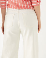 Jean Wide leg tono claro para mujer - Crudo