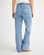 Jean Wide Leg cinco bolsillos para mujer - Azul