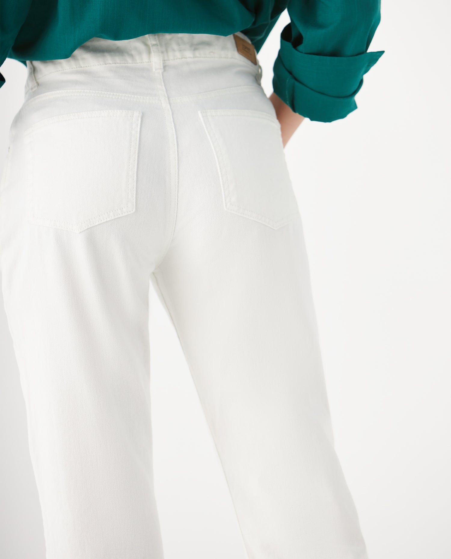 Jean tipo boyfriend para mujer - Crudo