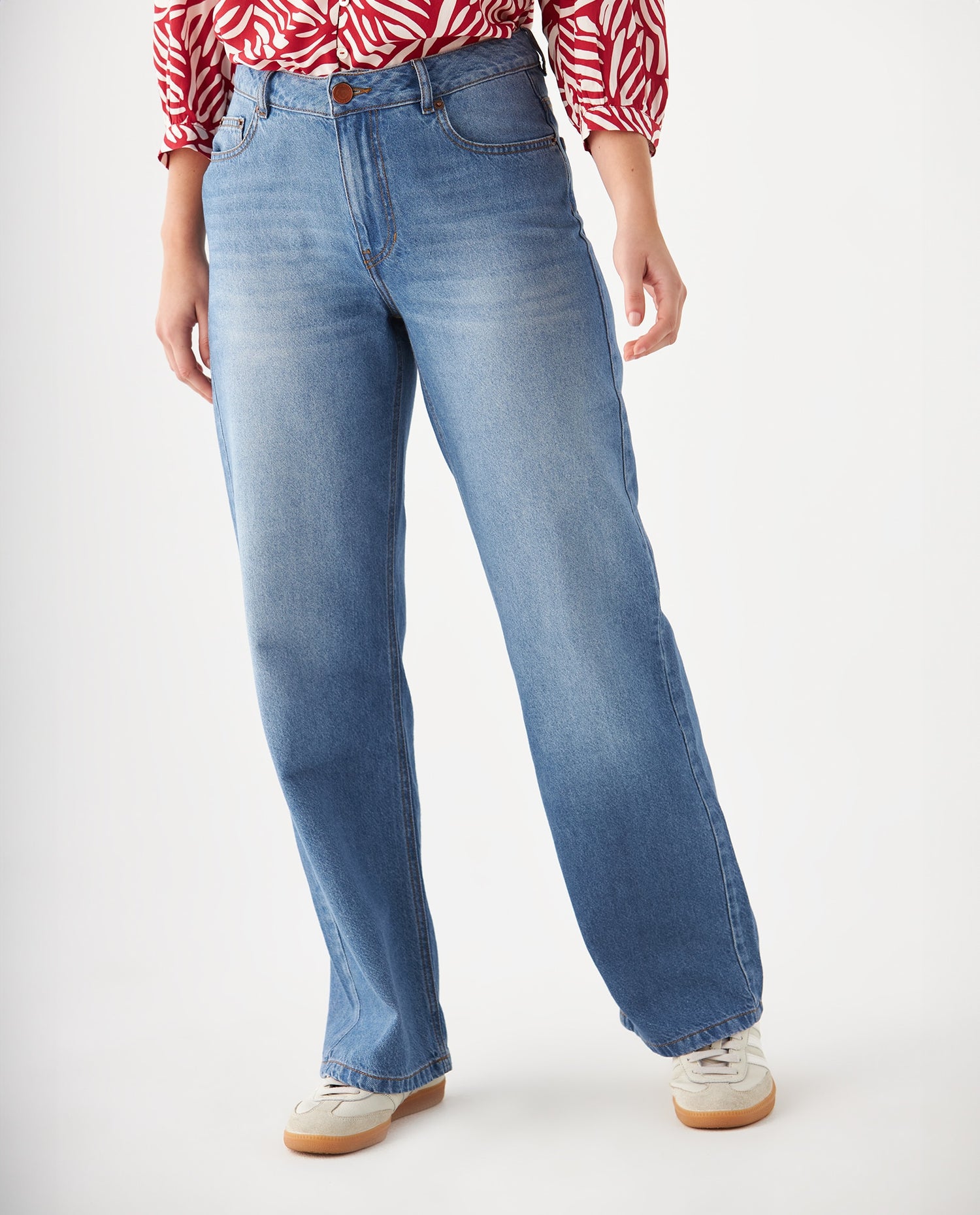 Jean Relaxed fit para mujer - Azul