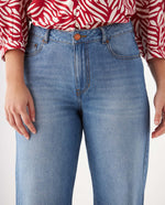 Jean Relaxed fit para mujer - Azul