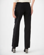 Jean Relaxed black denim para mujer - Negro