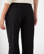 Jean Relaxed black denim para mujer - Negro