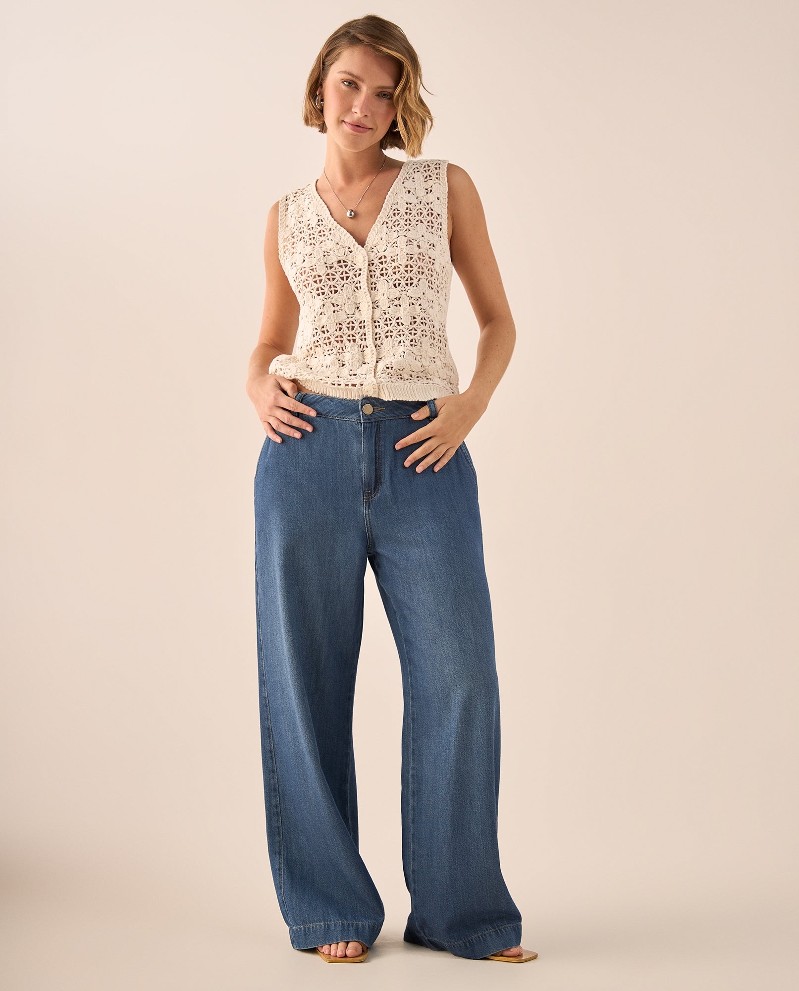 Jean Wide Leg Azul con Tiro Alto - Azul 34_679G003_AZU174027_0
