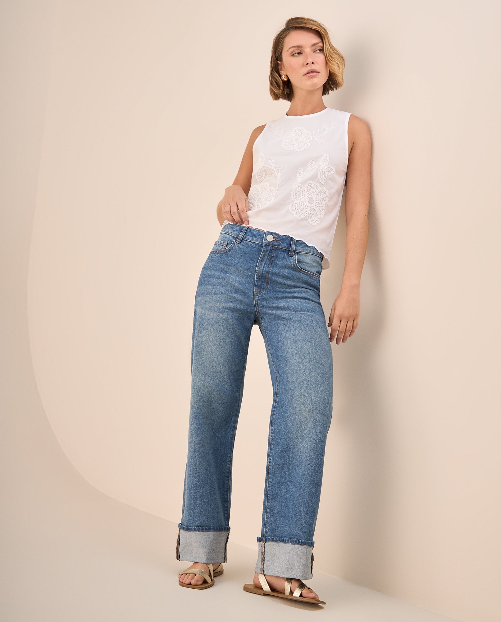Jean Straight Azul Medio con Tencel - Azul 34_679G006_AZU174027_0