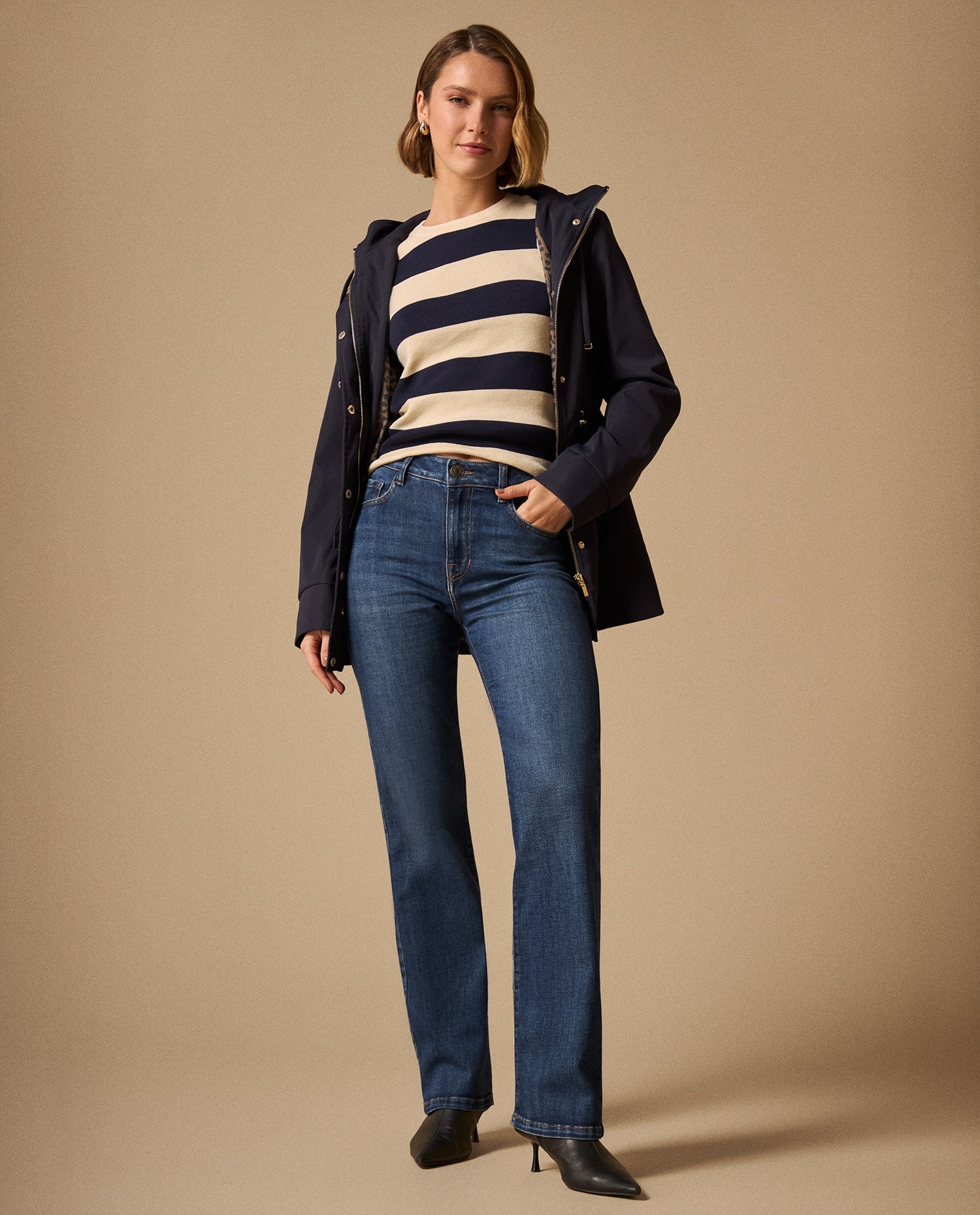 Jean Straight Azul Rivera Medio - Azul