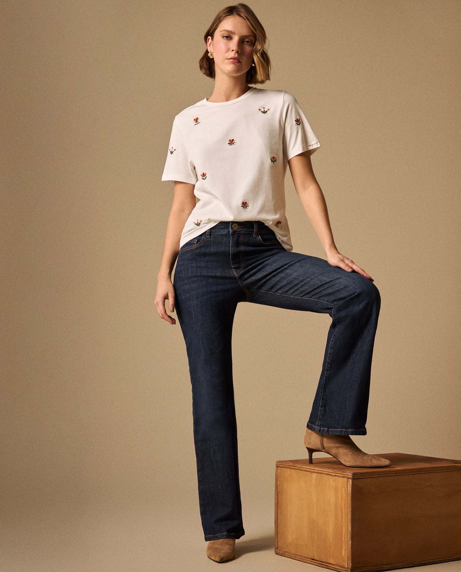 Jean Boot Cut Azul Rivera Medio - Azul