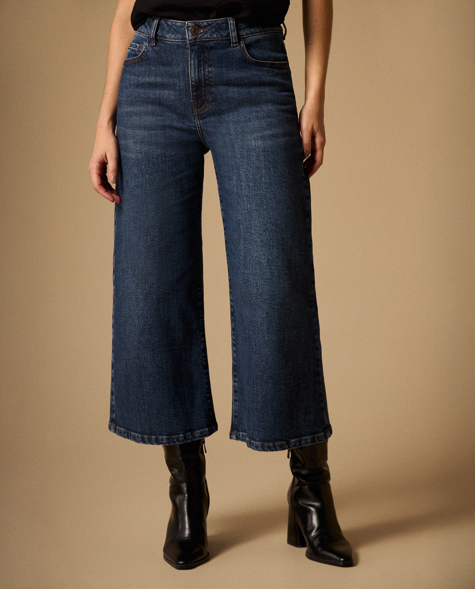 Jean Culotte Azul Oscuro Tiro Alto - Azul 34_679G022_AZU193933_3