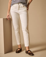 Jean Mom Blanco Tiro Alto - Blanco