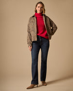Jean Straight Azul Oscuro con Stretch Suave - Azul