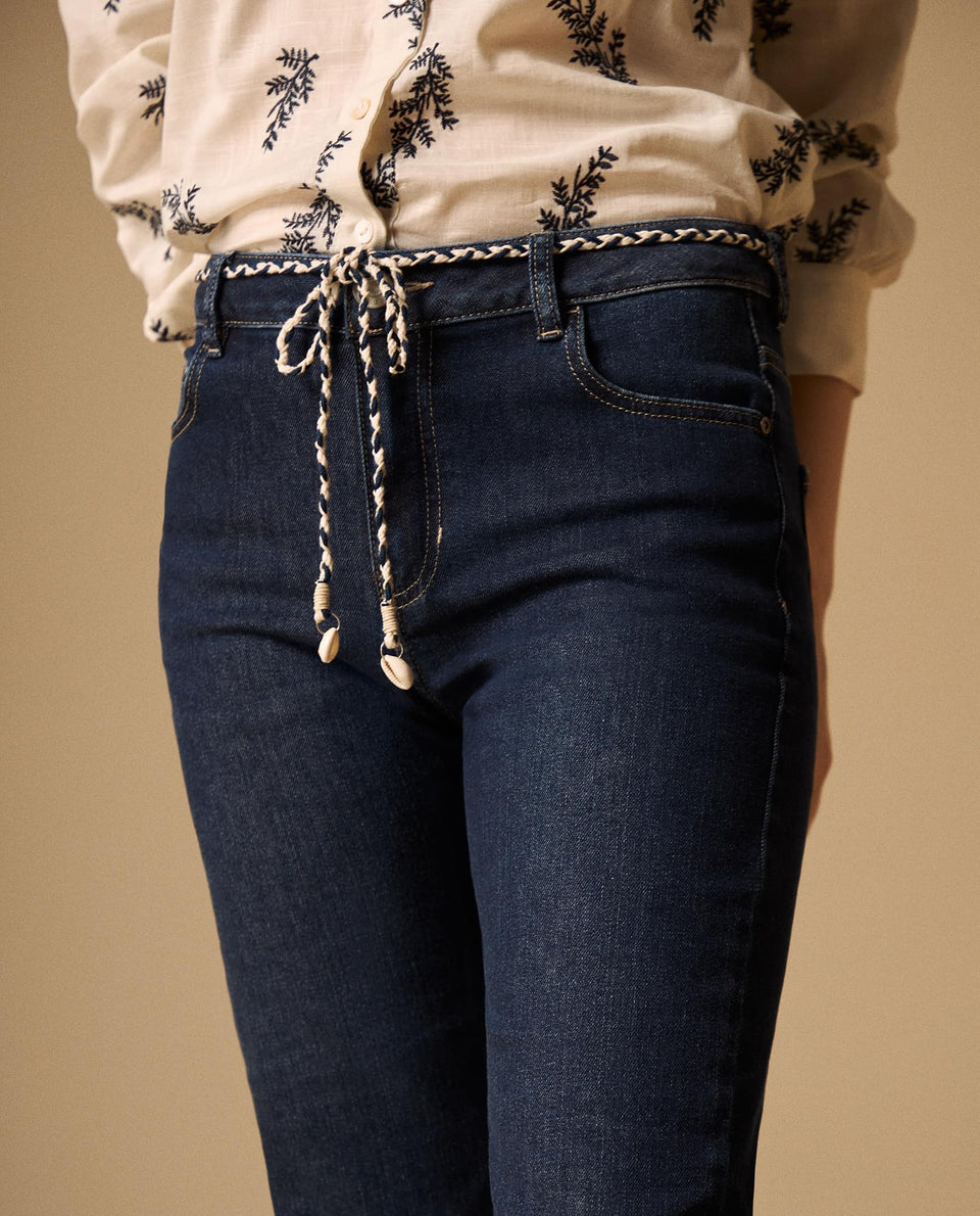 Jean Straight Azul Medio con Cinturón Trenzado - Azul 34_679G030_AZU174027_4