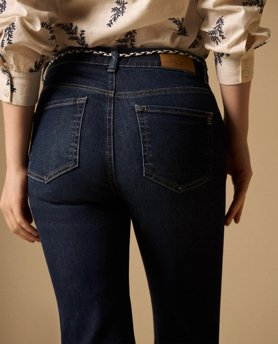 Jean Straight Azul Medio con Cinturón Trenzado - Azul 34_679G030_AZU174027_6