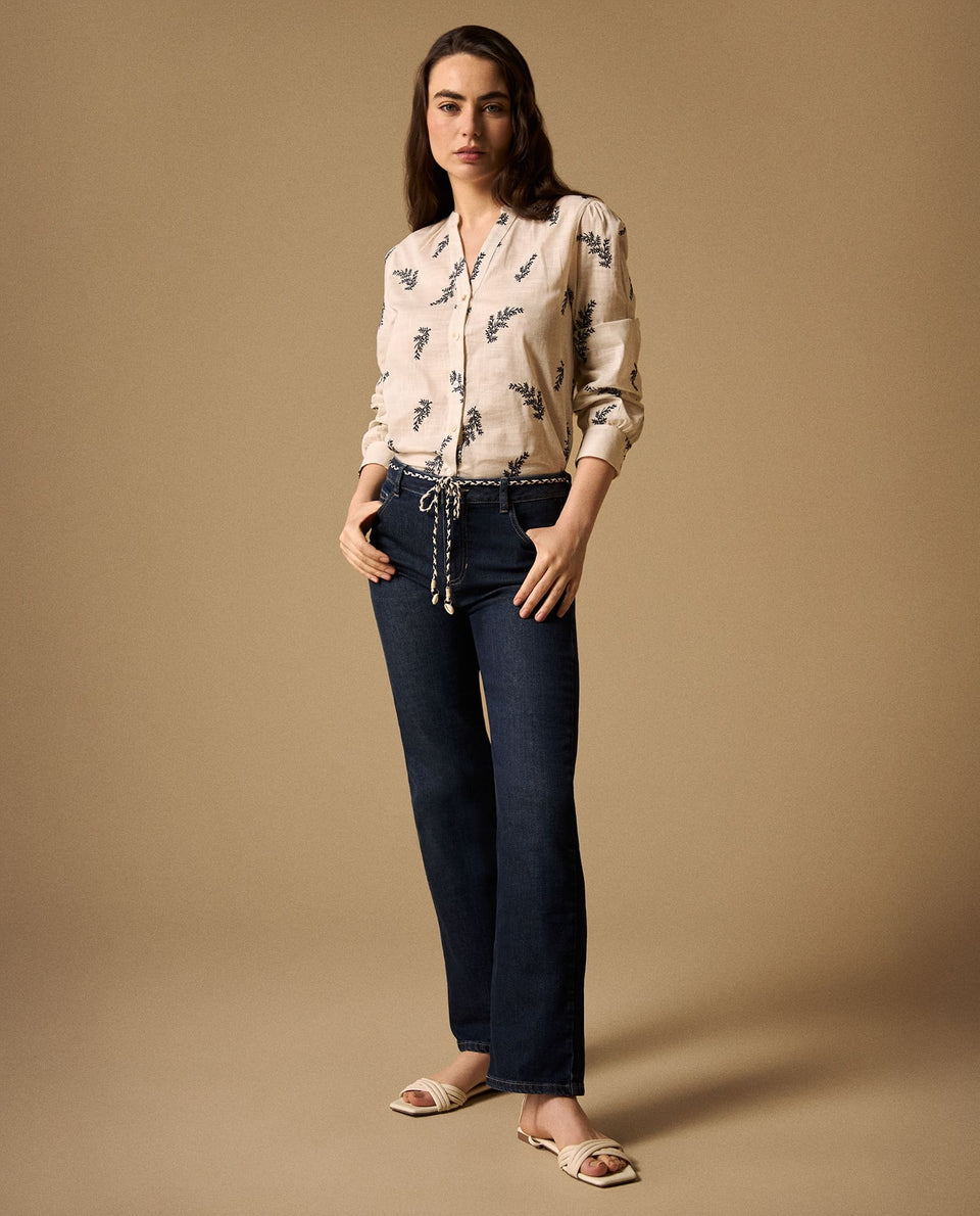 Jean Straight Azul Medio con Cinturón Trenzado - Azul 34_679G030_AZU174027_7