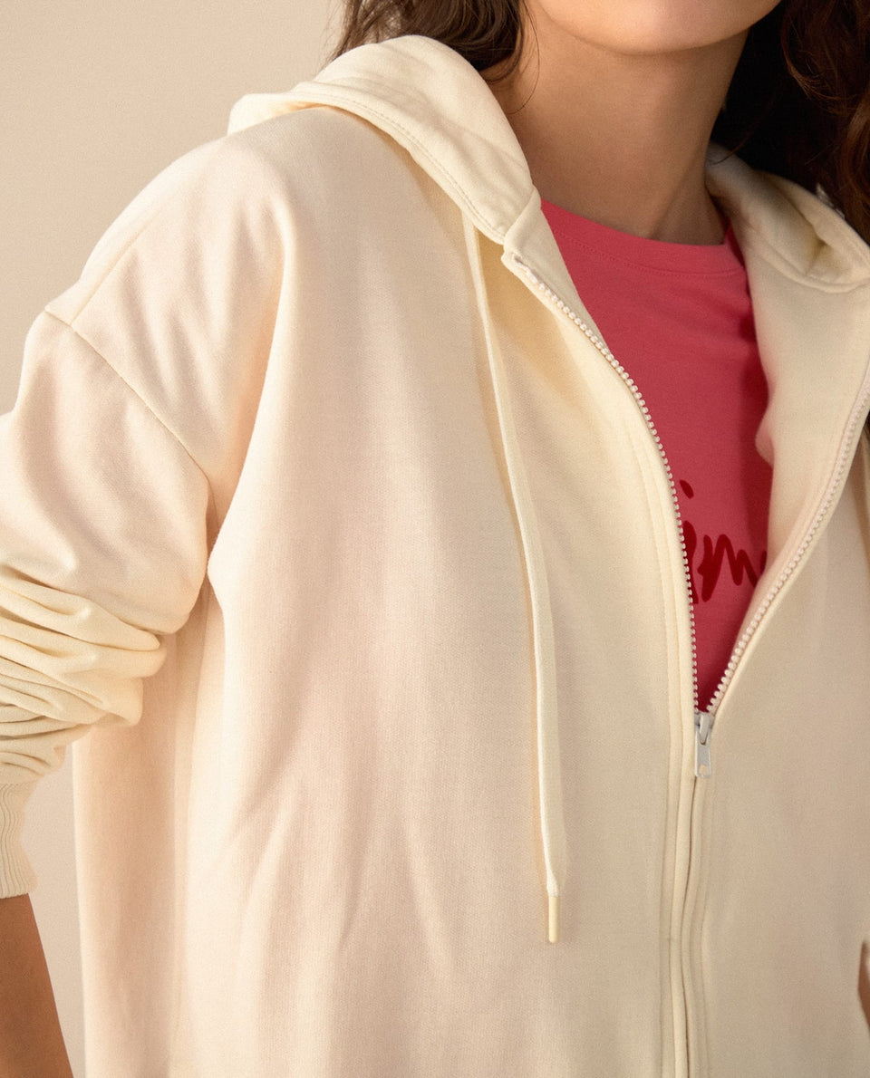 Buzo tipo hoodie para mujer - Crudo 34_681G101_CRU110604_3