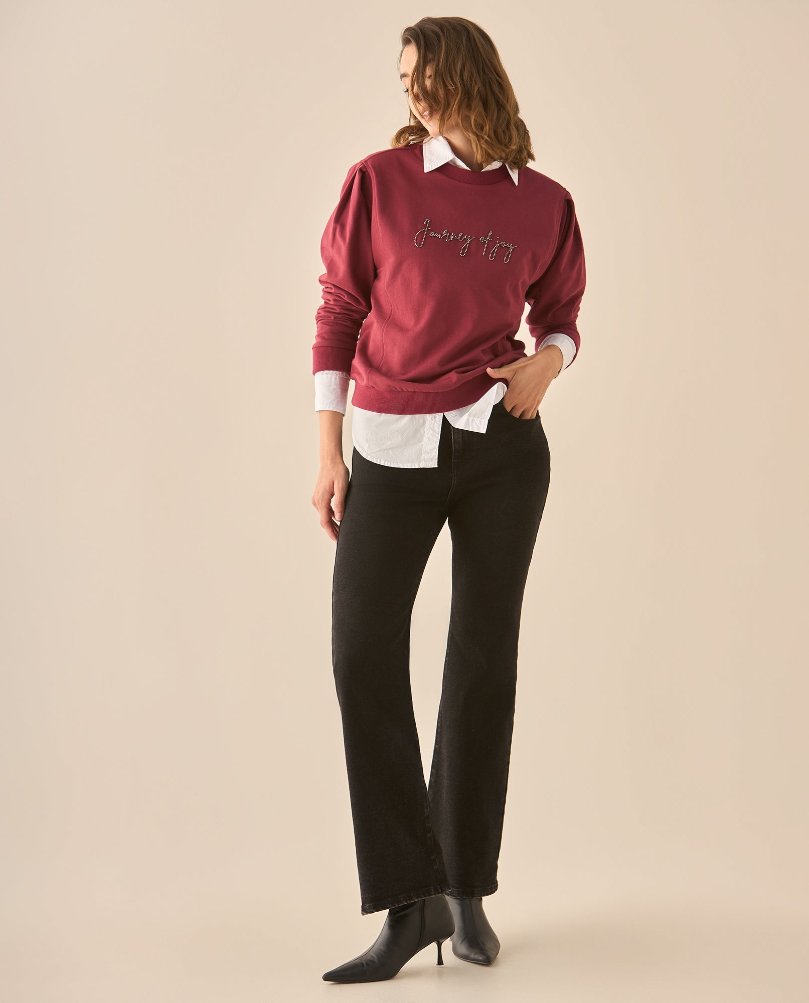 Buzo con detalles bordados para mujer - Rojo 34_683G001_ROJ191726_6