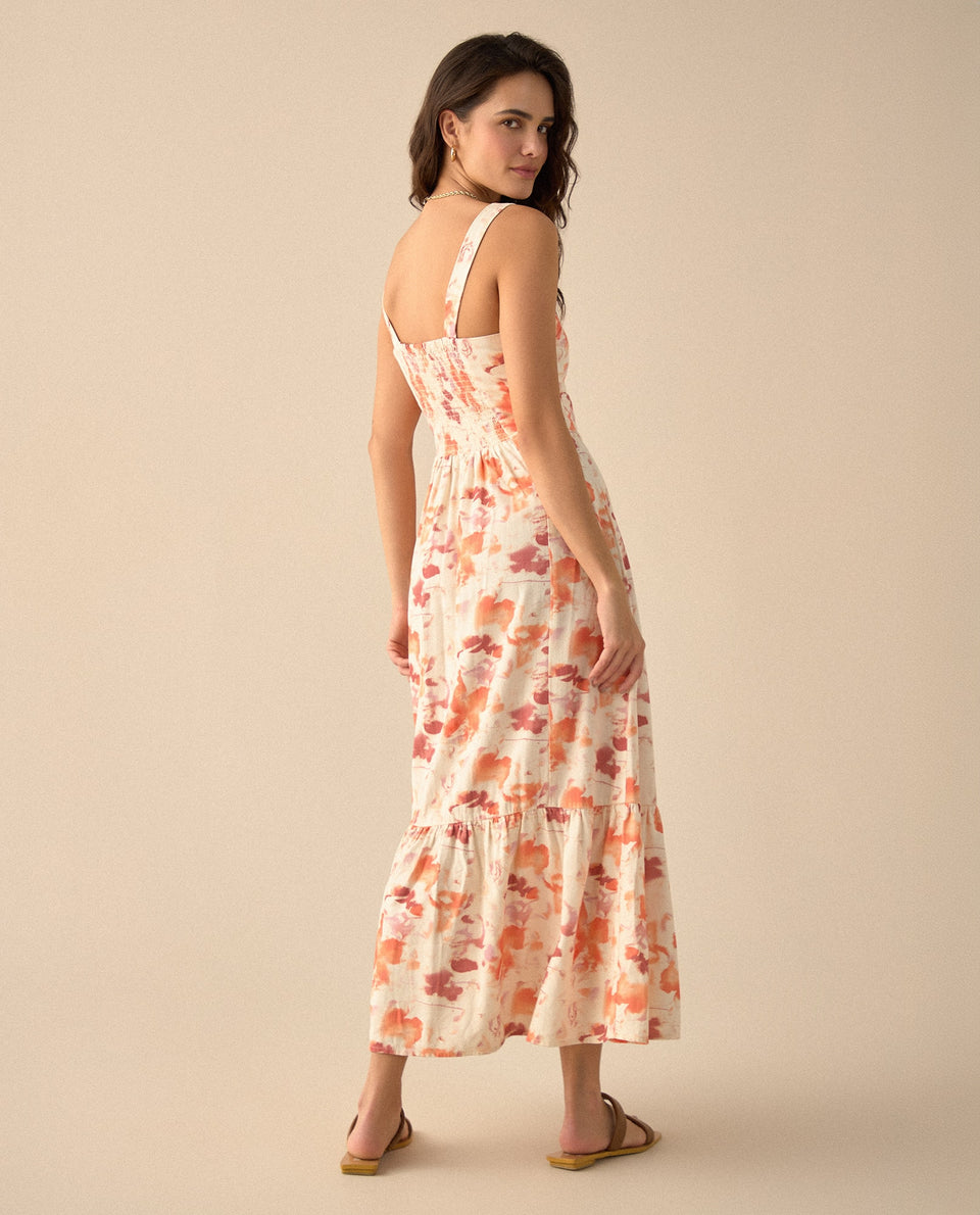 Vestido con escote recto para mujer - Naranja 34_691G001_NAR171456_4