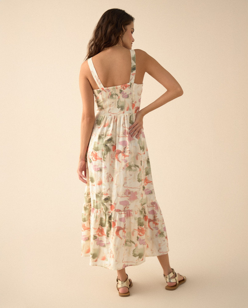 Vestido con escote recto para mujer - Verde 34_691G001_VER180322_4