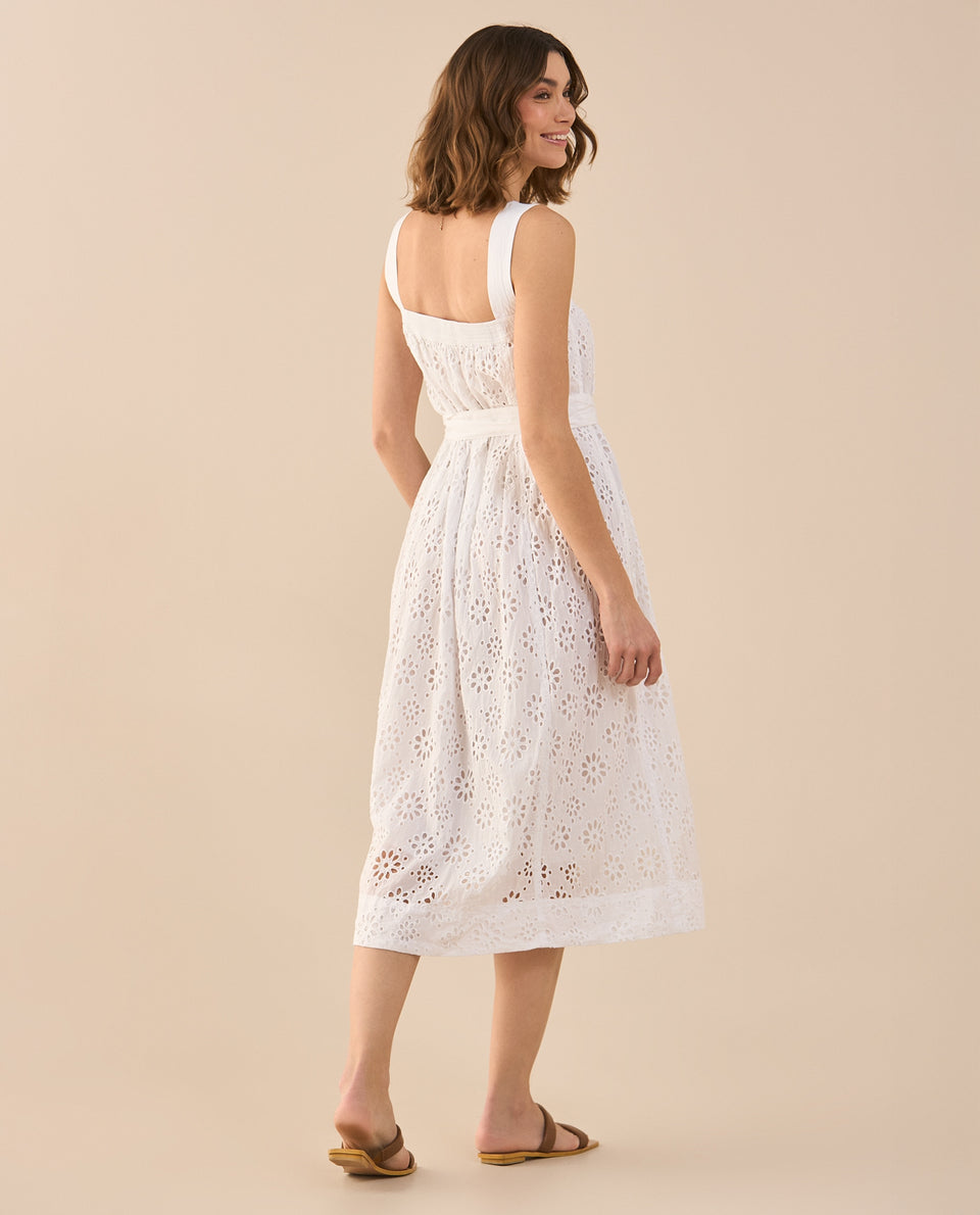 Vestido de corte recto para mujer - Blanco 34_691G210_BLA110601_4