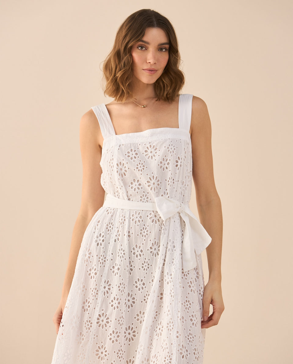 Vestido de corte recto para mujer - Blanco 34_691G210_BLA110601_7