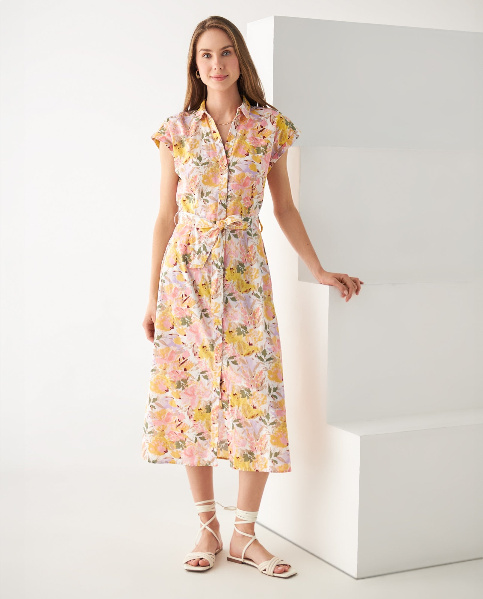 Vestido largo para mujer - Amarillo 34_692F008_AMA110510_0