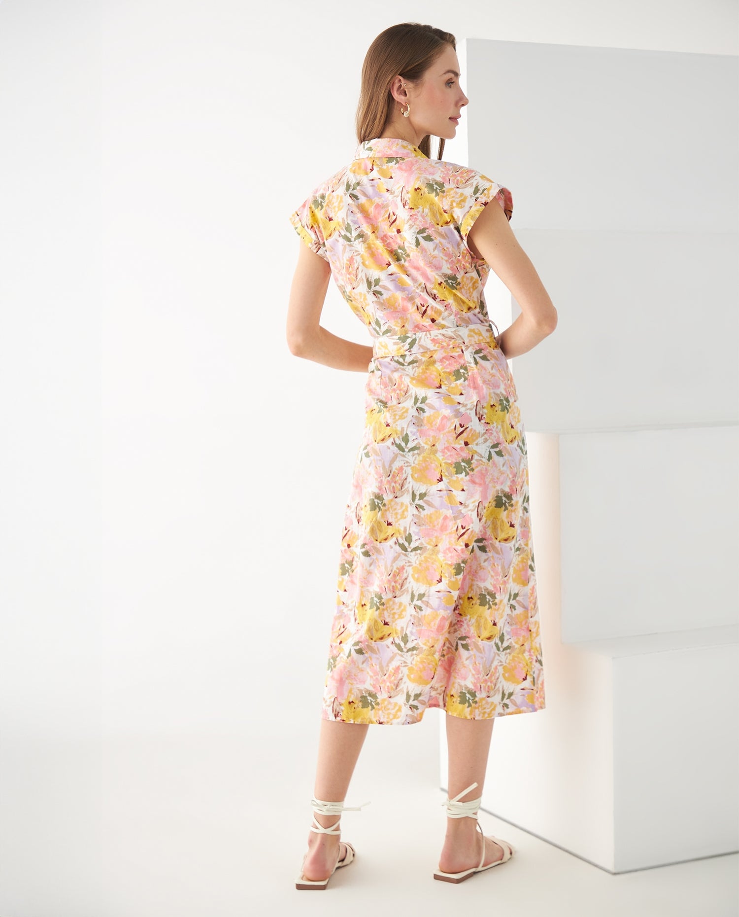 Vestido largo para mujer - Amarillo