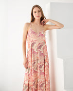 Vestido de tela fluida para mujer - Rosa