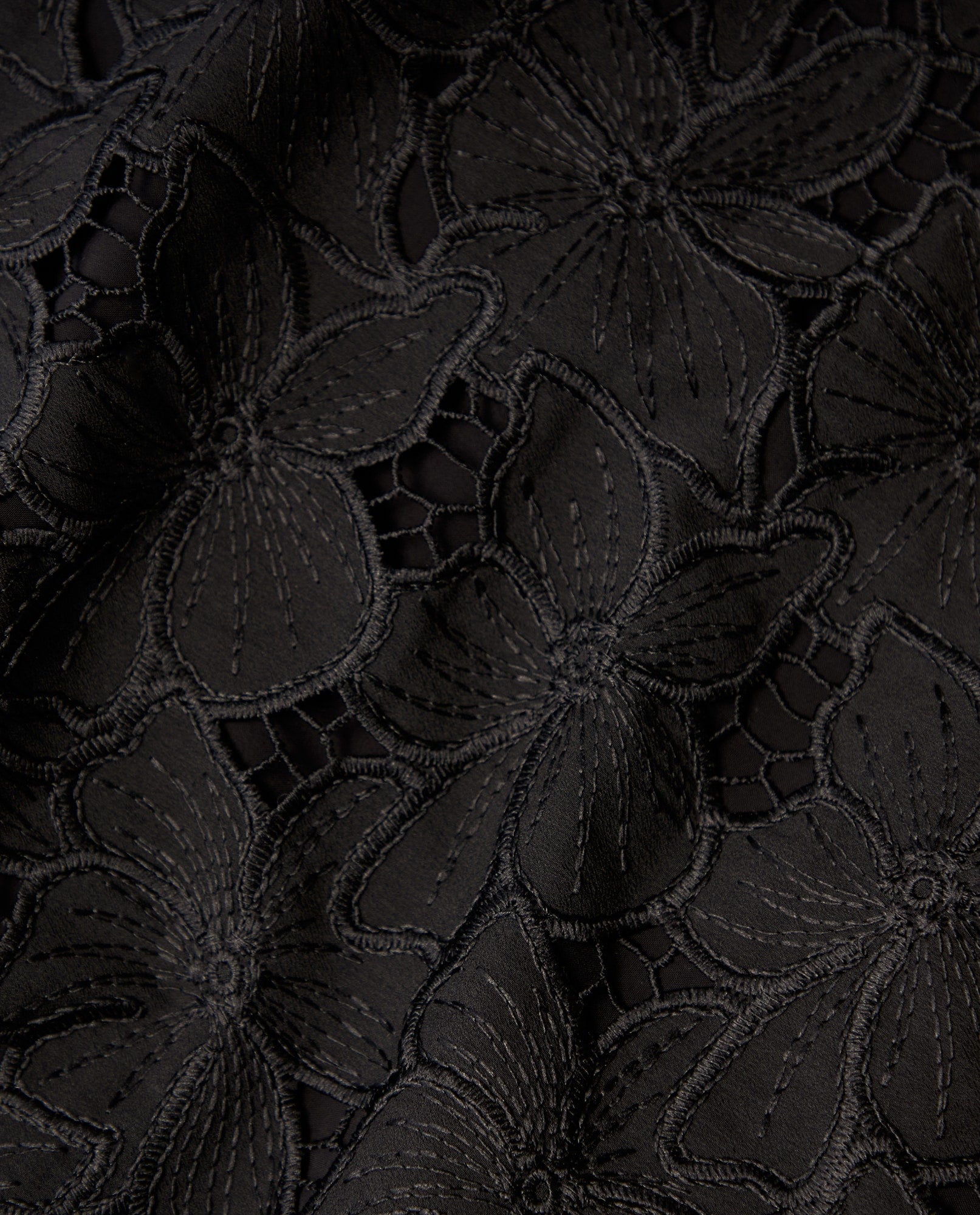 Vestido corto manga sisa con detalles de textura - Negro 34_692H006_NEG190303_6