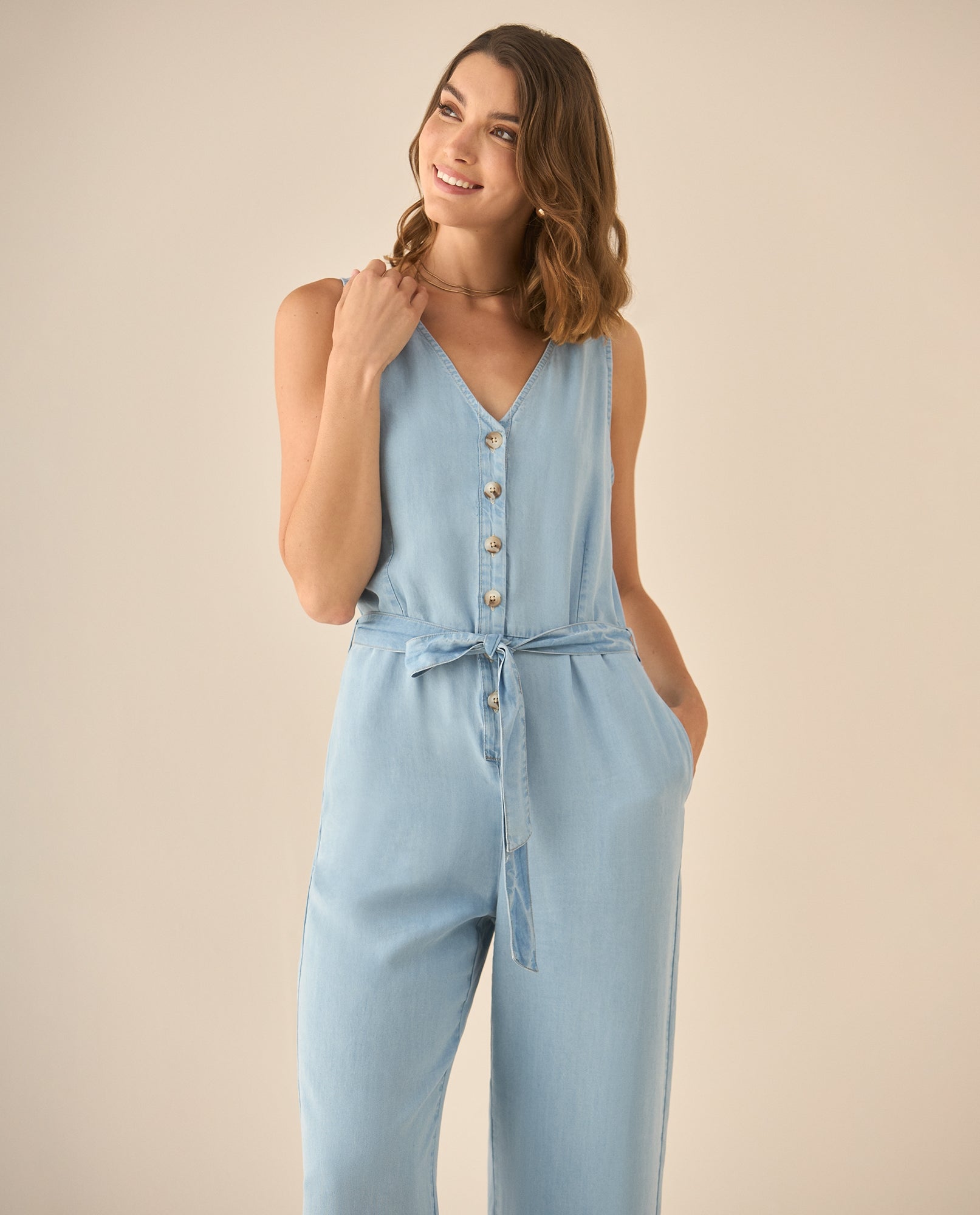 Enterizo largo manga sisa para mujer  - Azul 34_693G001_AZU134110_4