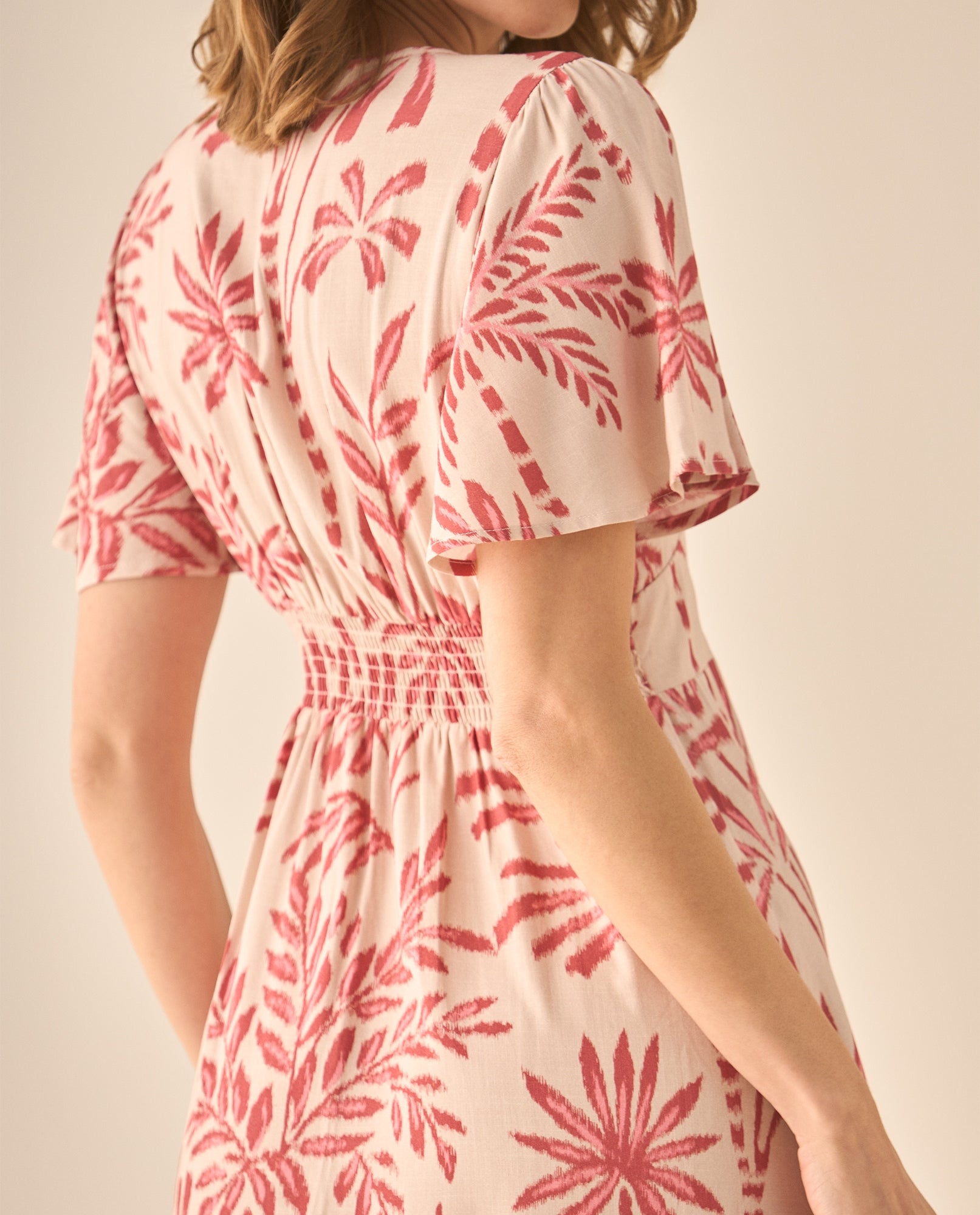 Vestido largo con estampado para mujer - Rosa 34_693G013_ROS181631_6