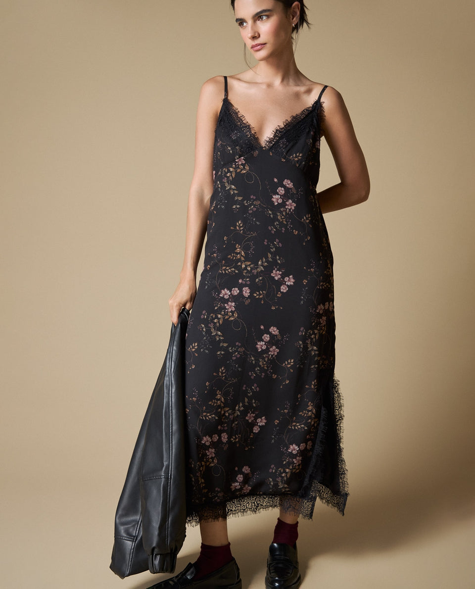 Vestido Midi Corte Slim Fit - Negro 34_693H014_NEG190303_6