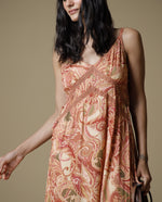 Vestido largo tiras sueltas - Naranja