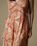Vestido largo tiras sueltas - Naranja