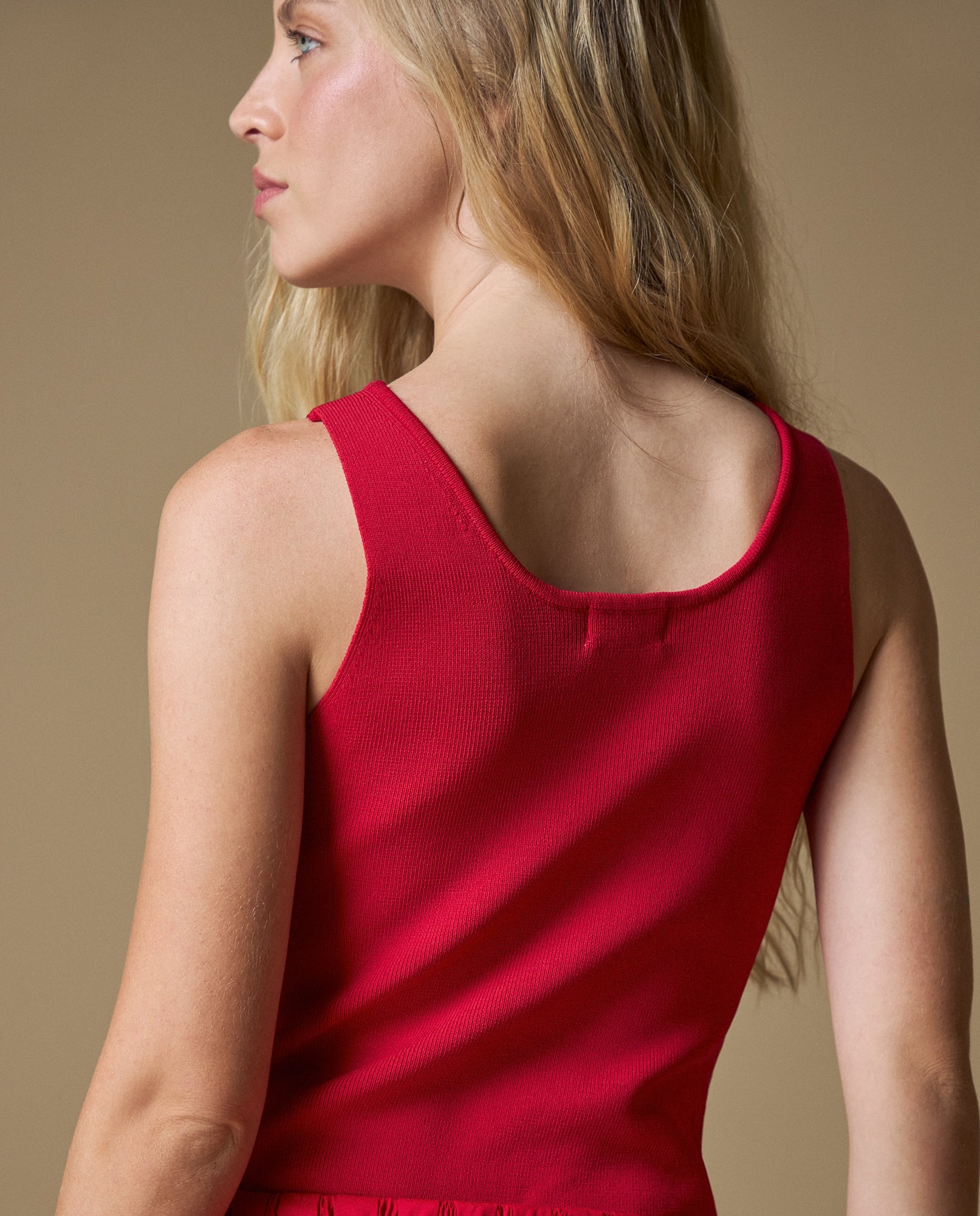 Vestido manga sisa denim ligero - Rojo 34_693H202_ROJ171563_6