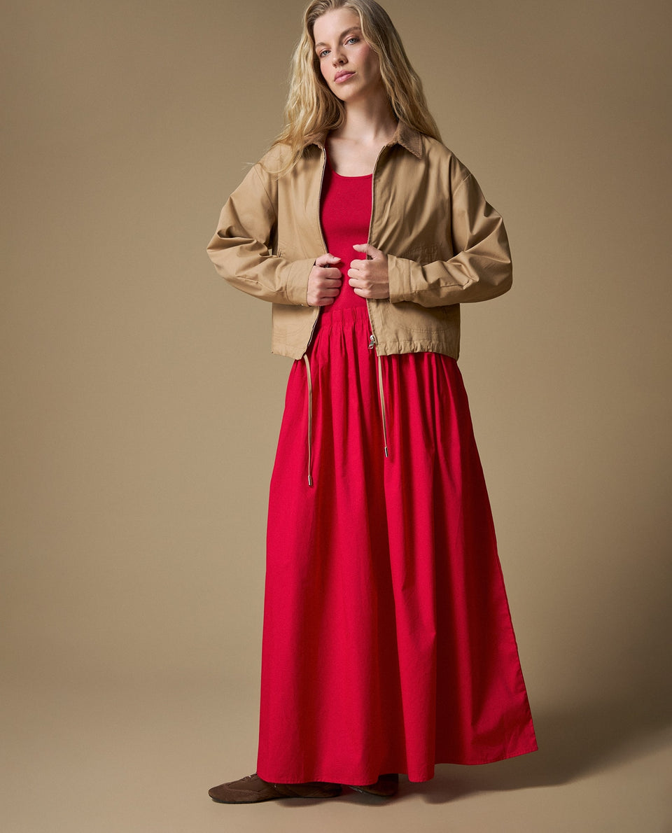 Vestido manga sisa denim ligero - Rojo 34_693H202_ROJ171563_7
