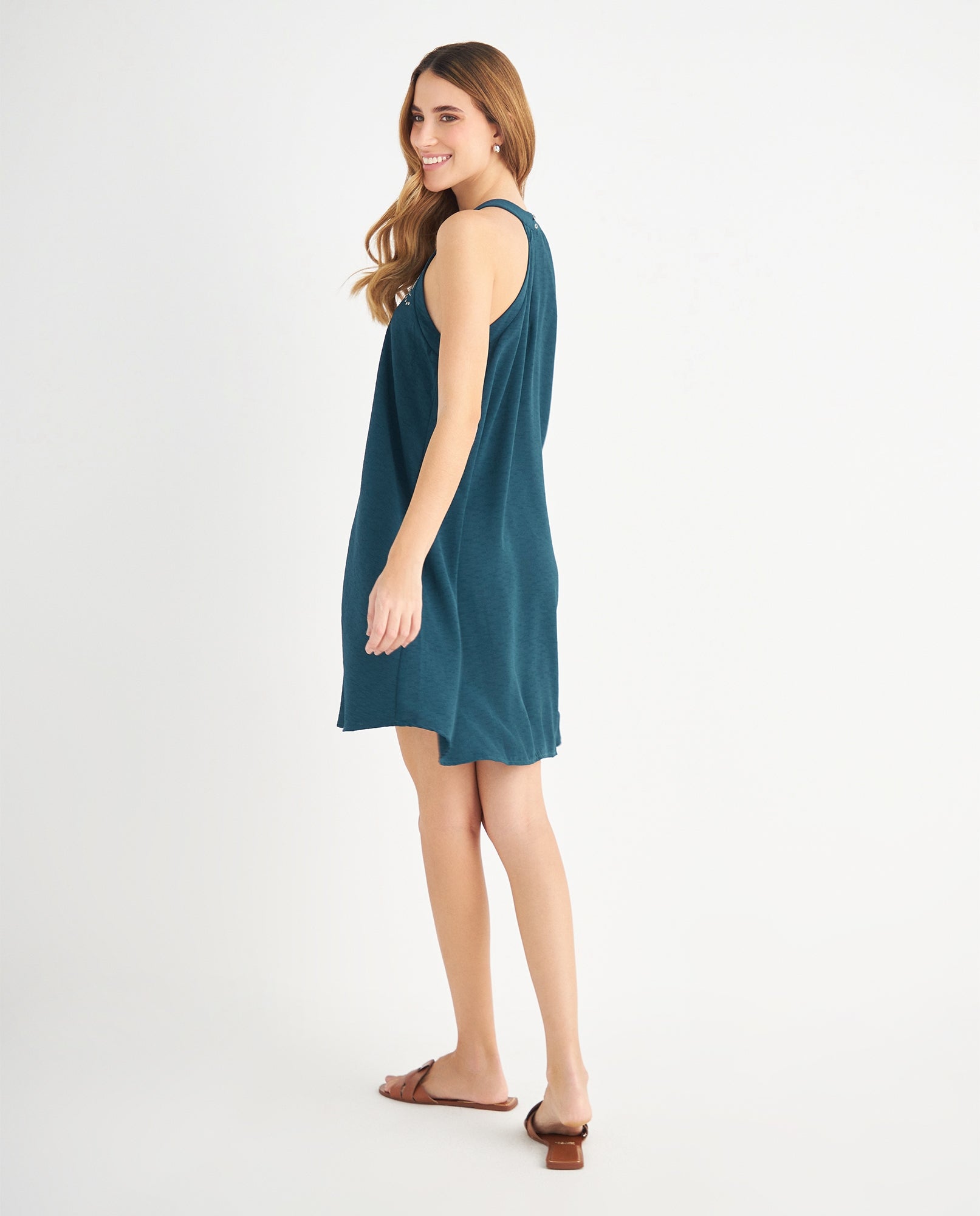Vestido midi para mujer - Verde 34_699F003_VER194524_5