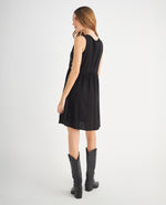 Vestido con apliques para mujer - Negro